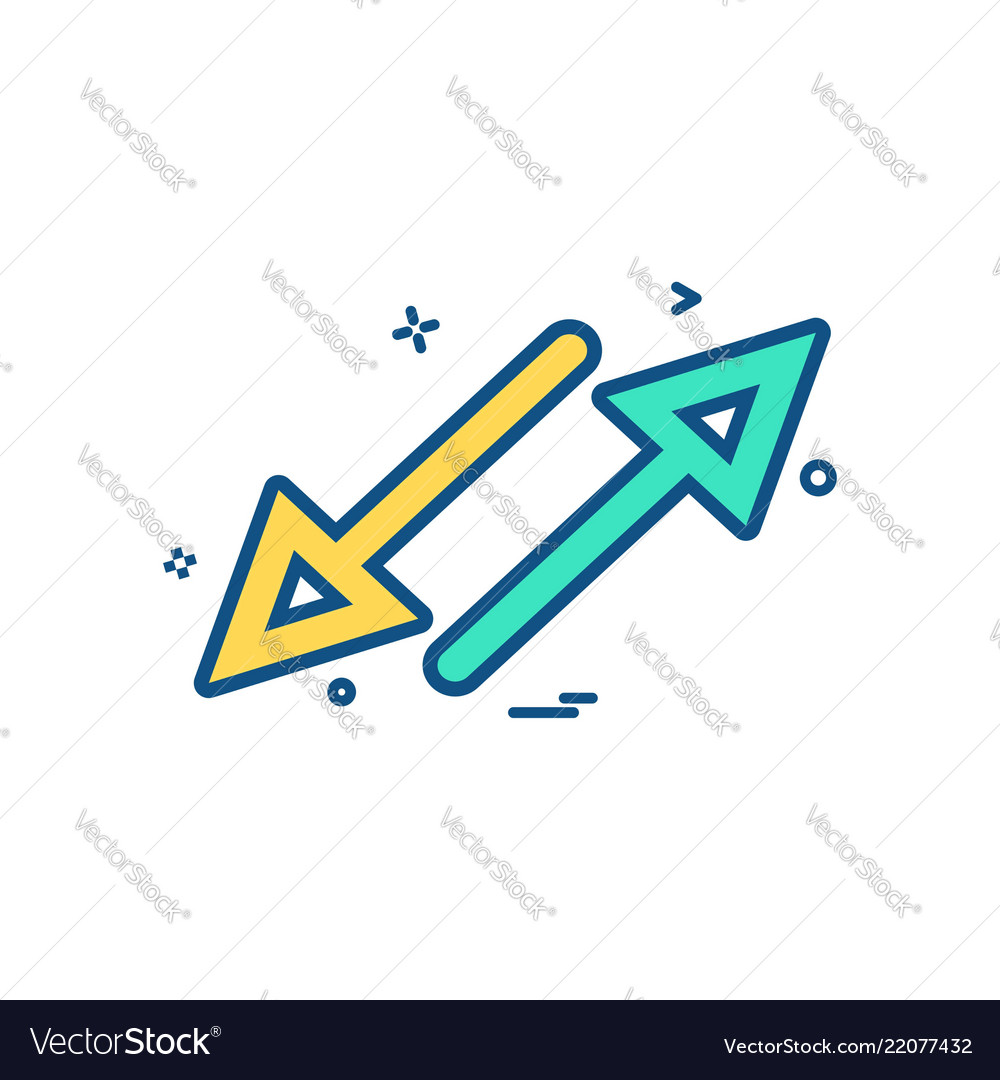Parallel Arrow Crossing Icon