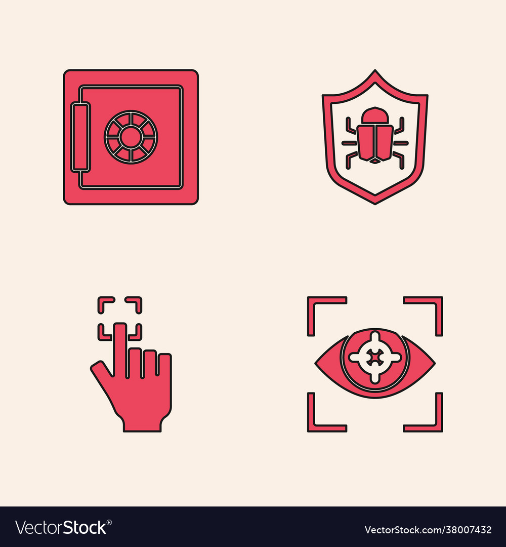 Set eye scan safe system bug and fingerprint
