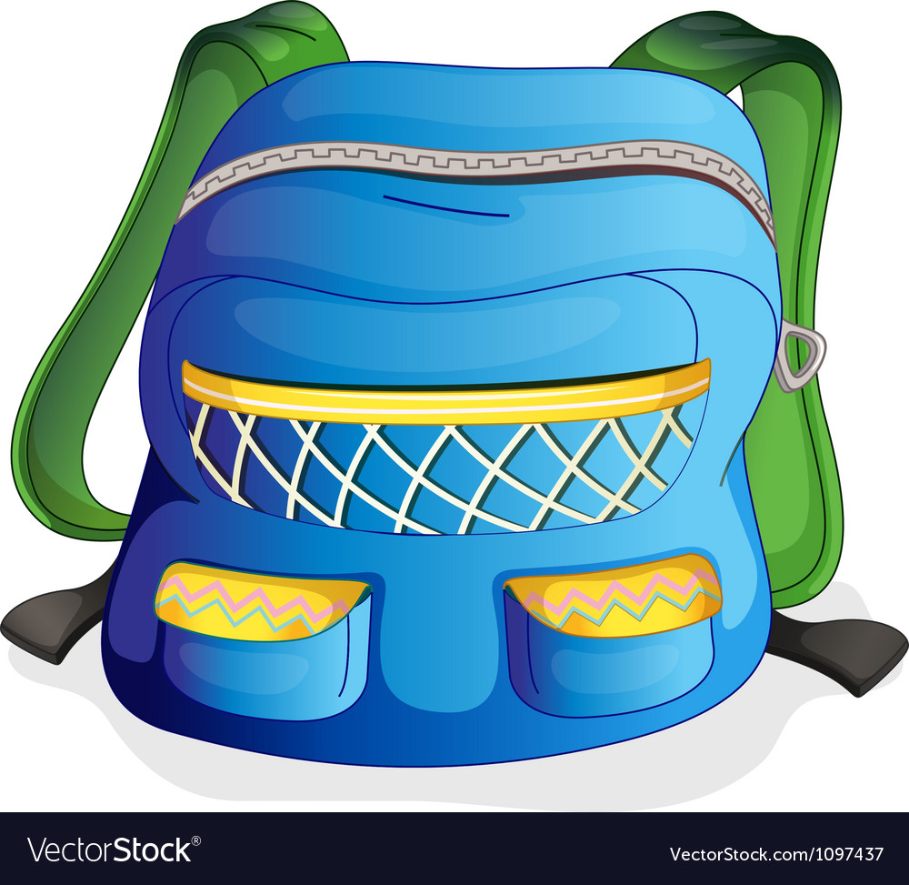 A school bag Royalty Free Vector Image - VectorStock