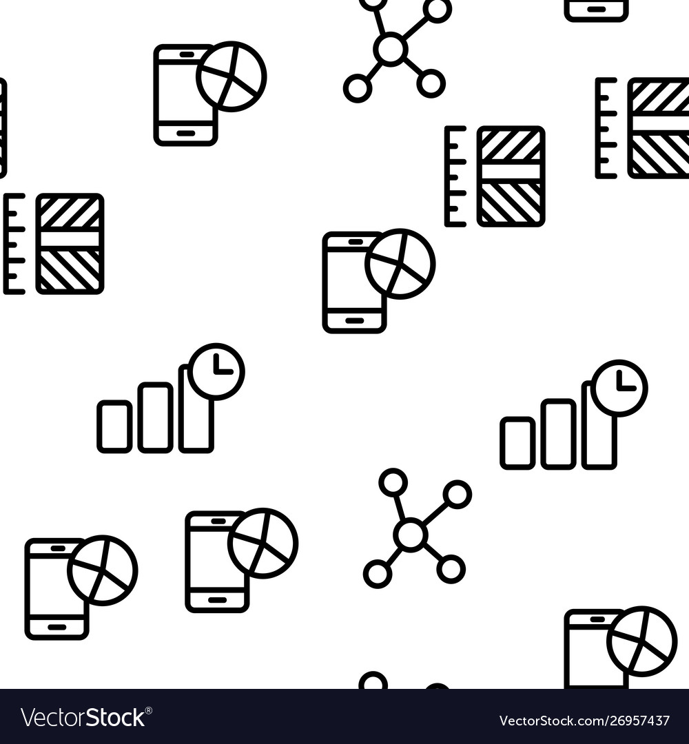 Analyse element seamless pattern vector image Analyse element seamless pattern