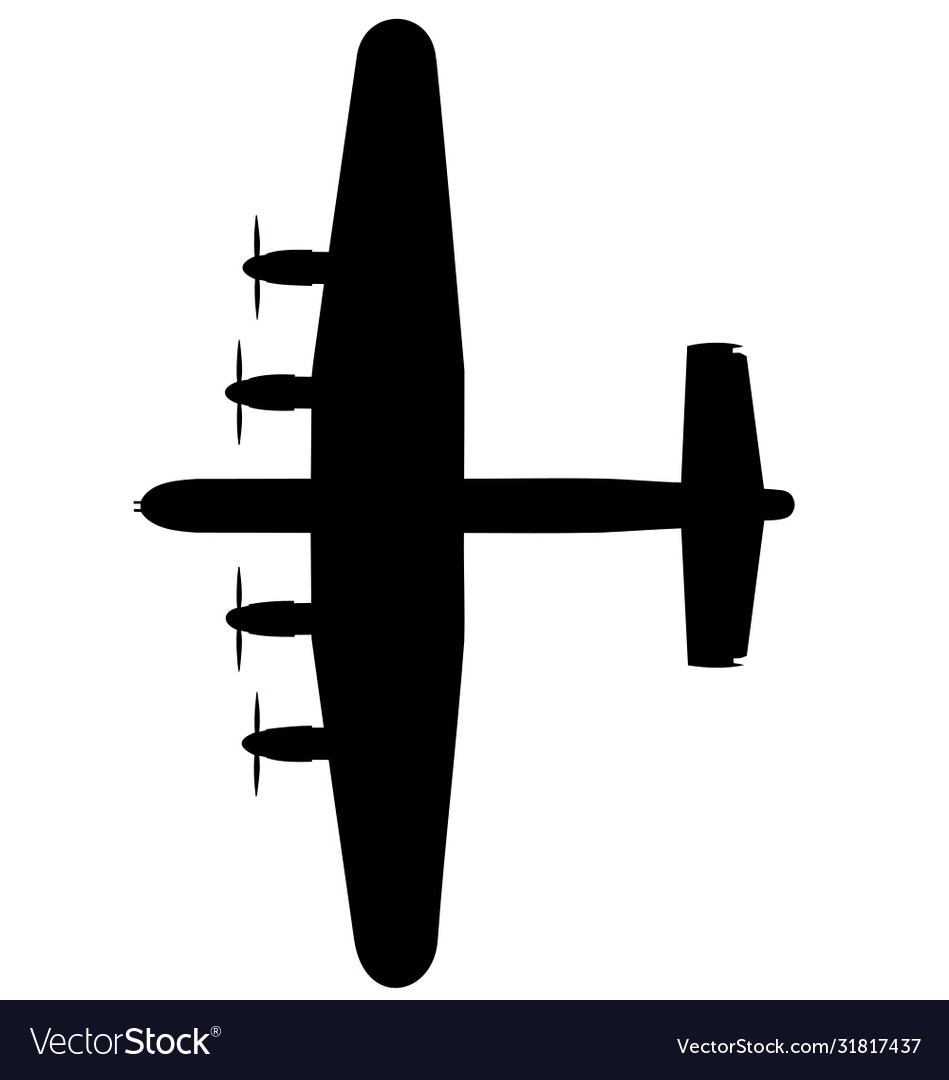 Avro lancaster i top Royalty Free Vector Image