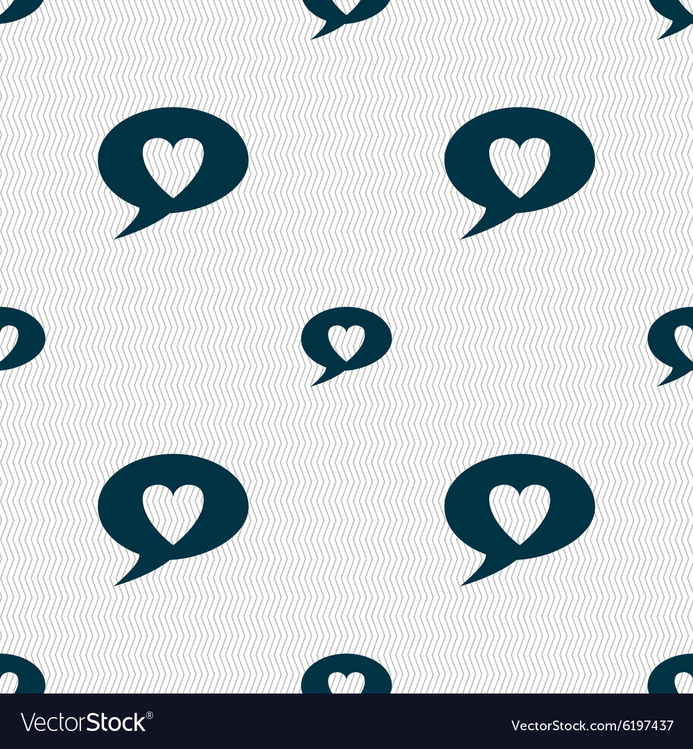 Heart sign icon love symbol seamless abstract