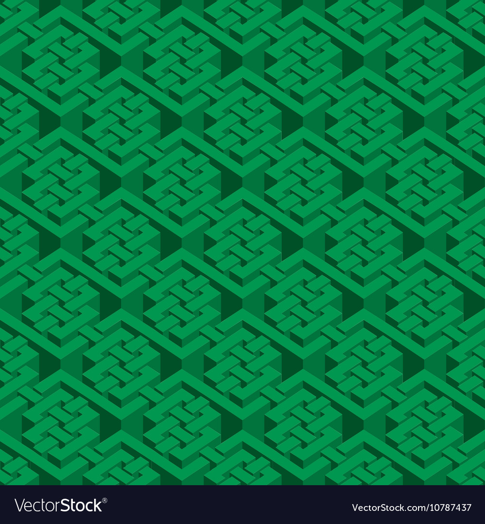 Isometric seamless pattern