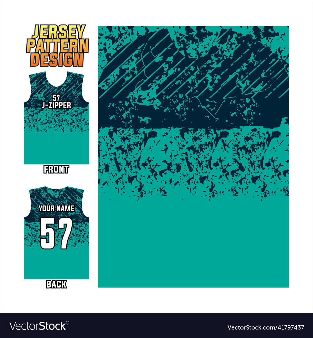 Jersey printing fabric design pattern vector image Jersey printing fabric design pattern