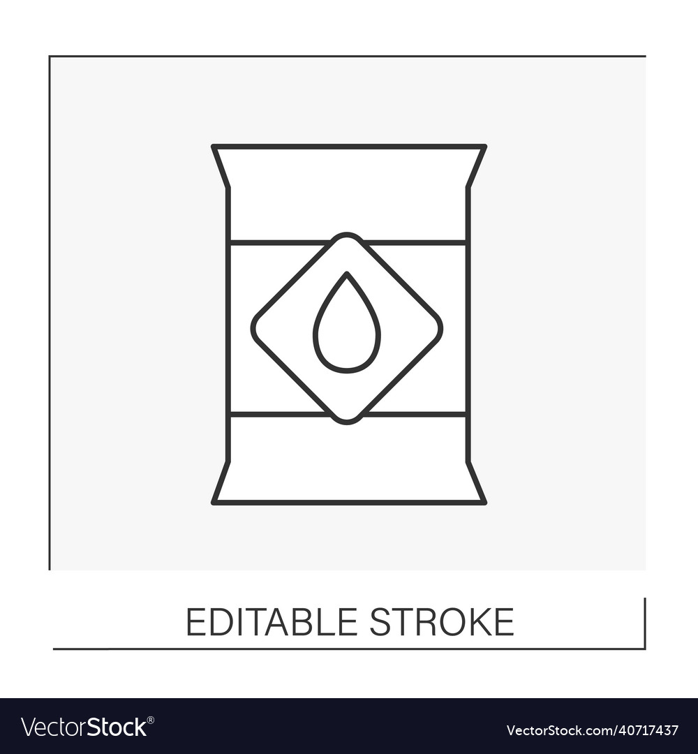 Petroleum refining line icon