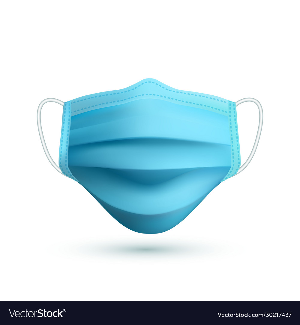 Download Realistic Medical Face Mask Details 3d Medical Vector Image