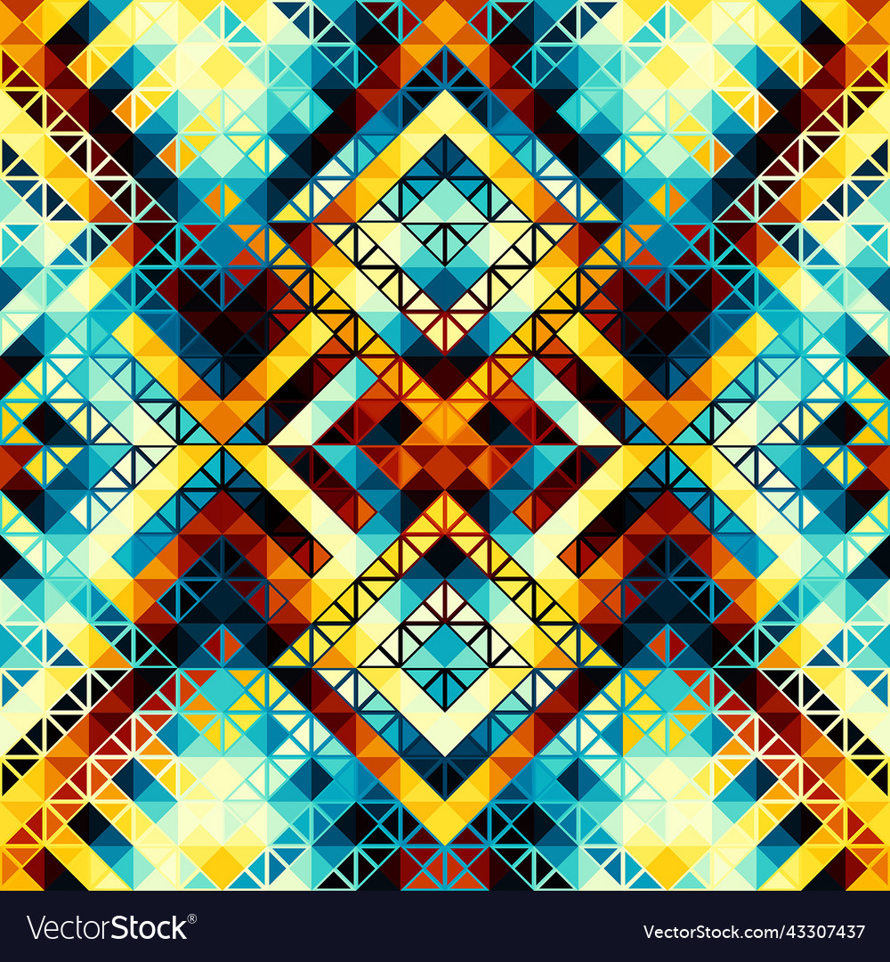 Seamless pattern background of a triangles Vector Image Seamless pattern background of a triangles