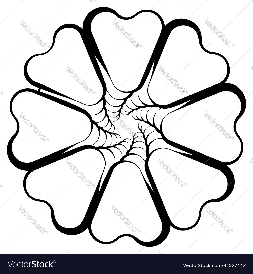 Abstrakte kreisförmige radiale Element Ikone vector image Abstrakte kreisförmige radiale Element Ikone