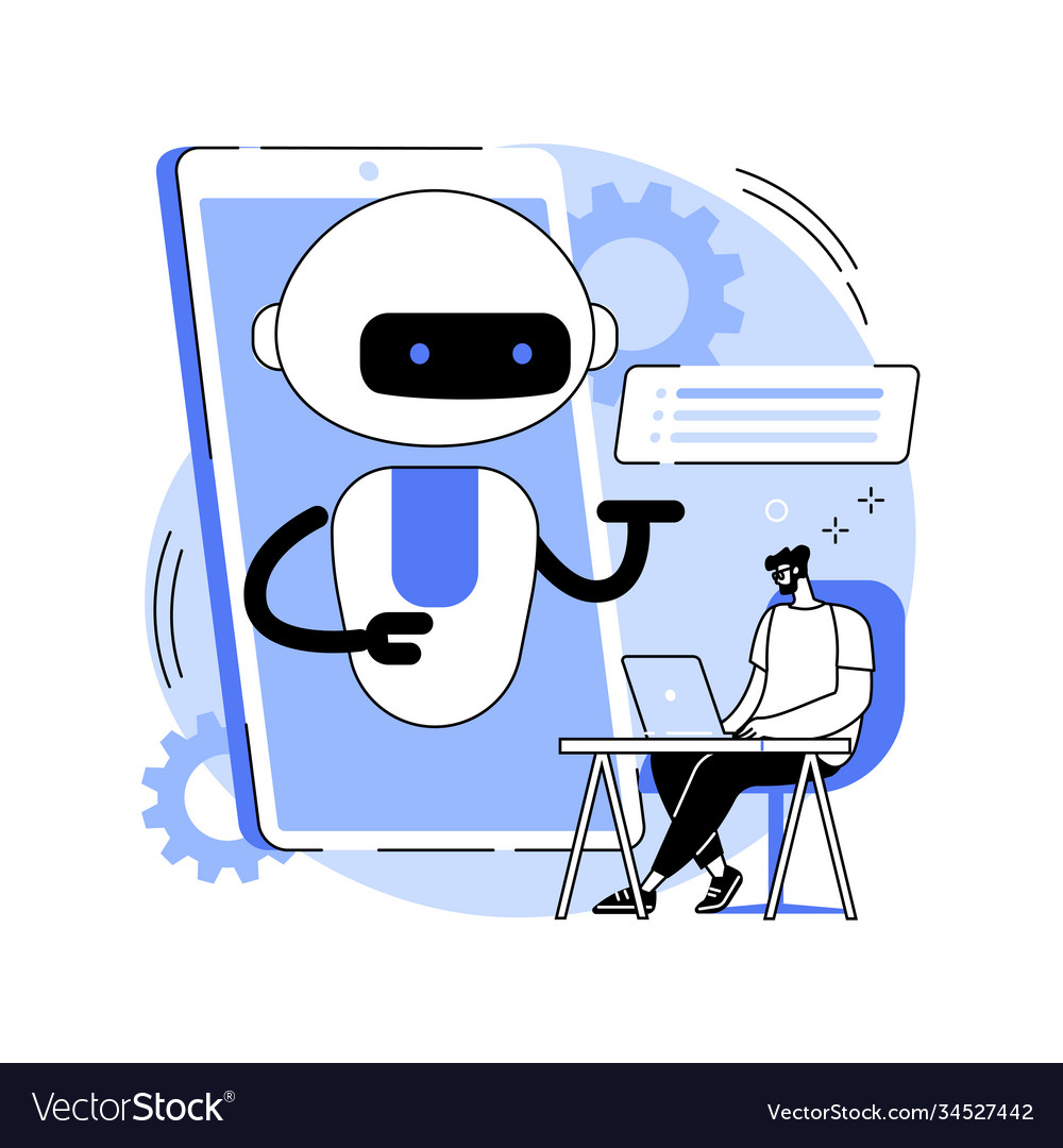 Chatbot development platform abstract concept vector image Chatbot development platform abstract concept