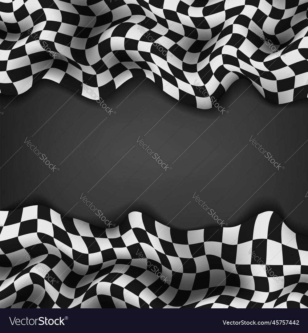 Checkered flag and space for your text