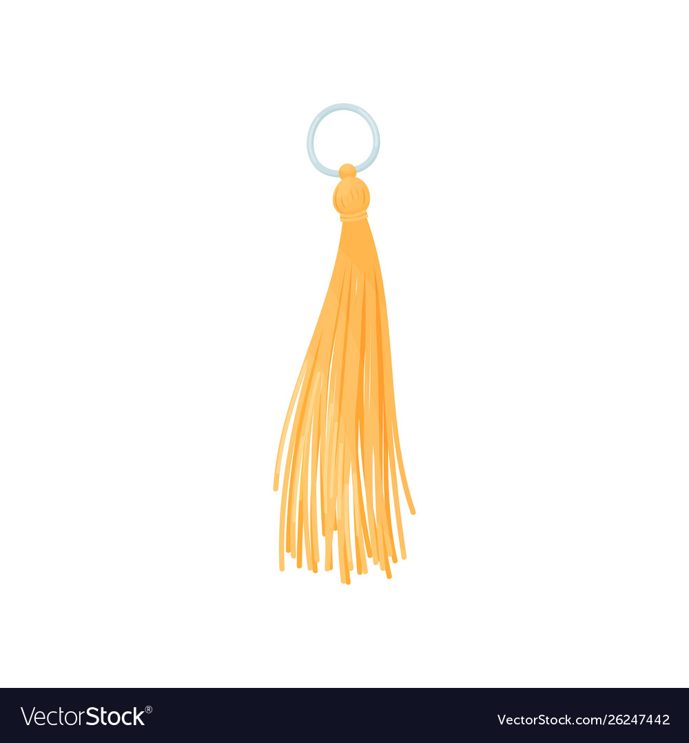Bunte orange Tassel Schlüsselanhänger