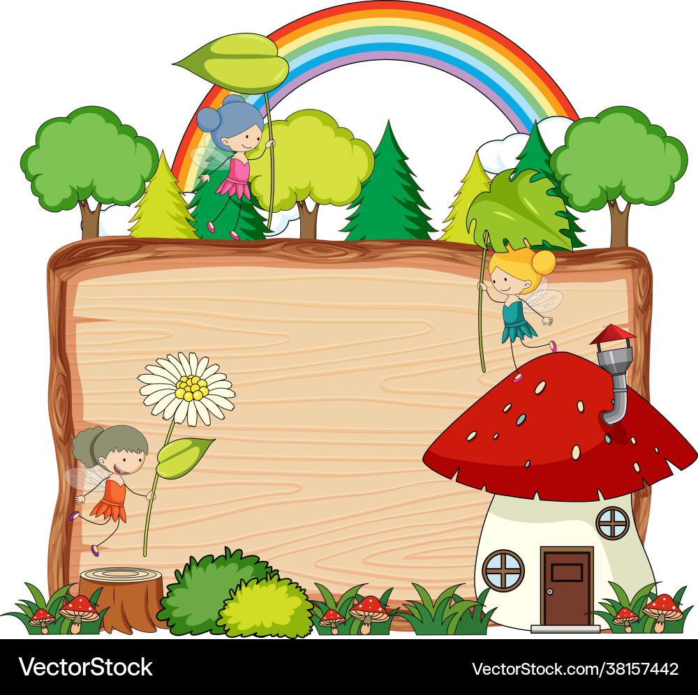 Fairy tale banner template Royalty Free Vector Image