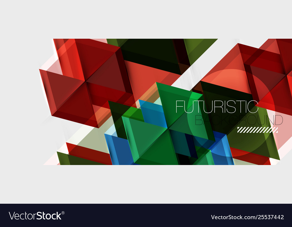 Geometric triangle and hexagon abstract background