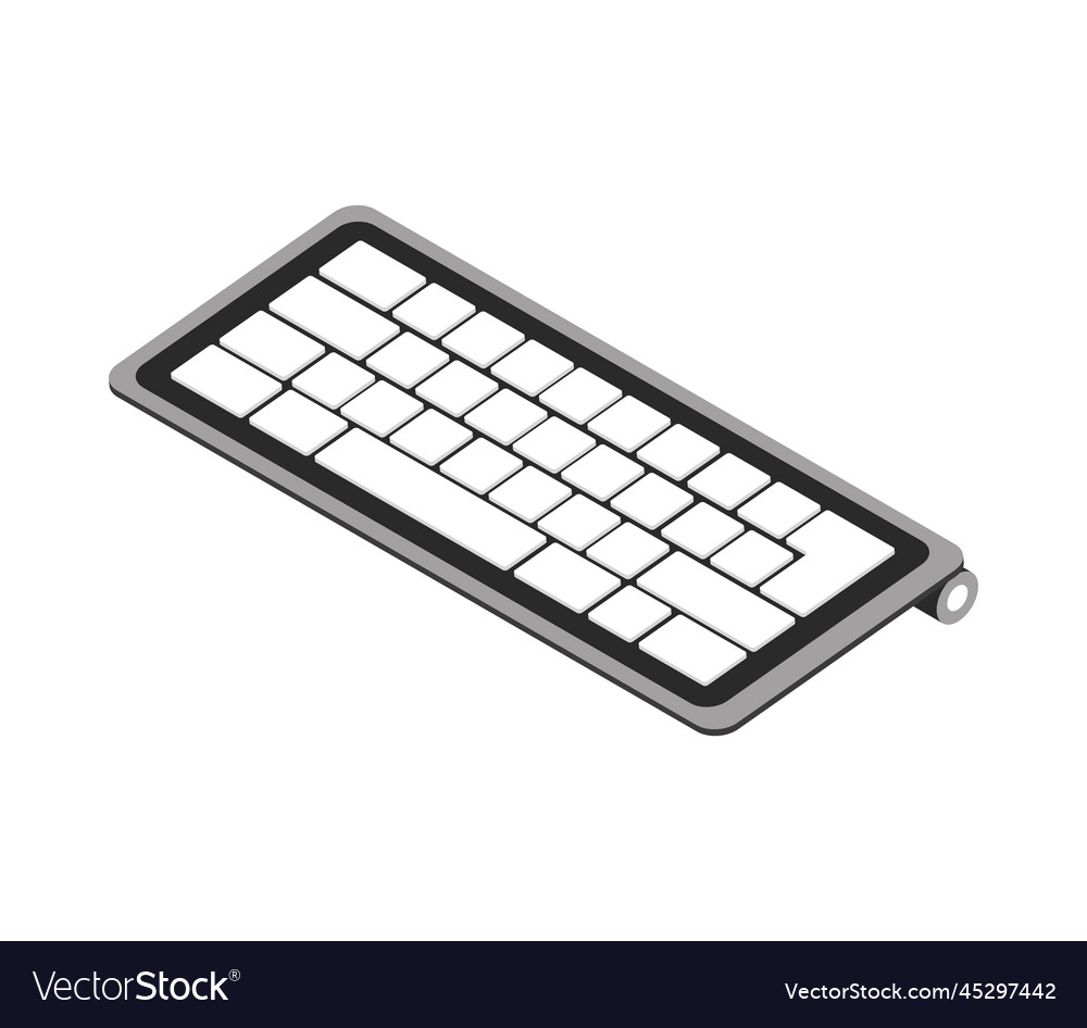 Isometric keyboard computer