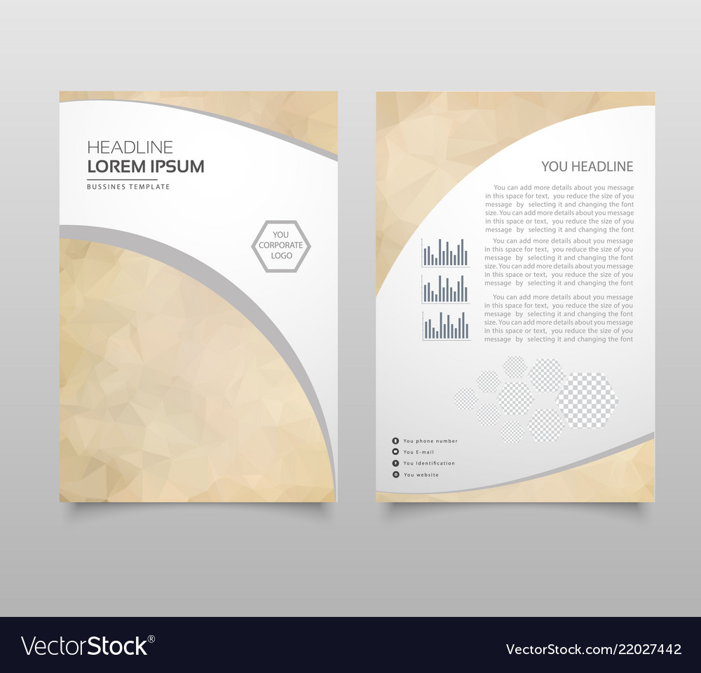 Modern brochure layout flyer and cover design