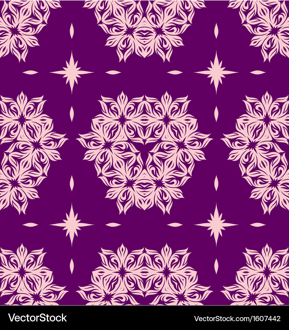 Seamless ornament pattern tile Royalty Free Vector Image