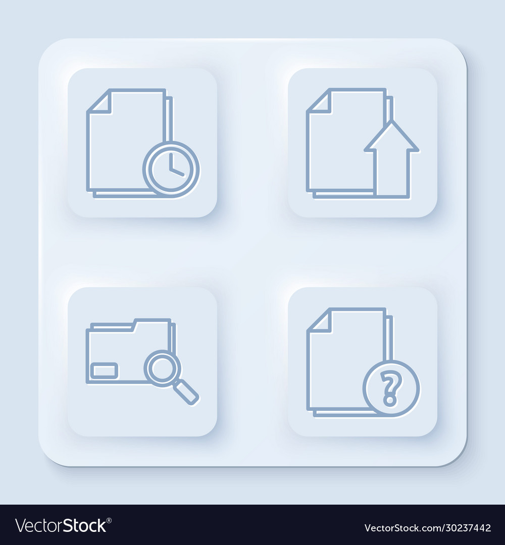 Zeilendokument mit der Clock Upload-Datei festlegen vector image Zeilendokument mit der Clock Upload-Datei festlegen