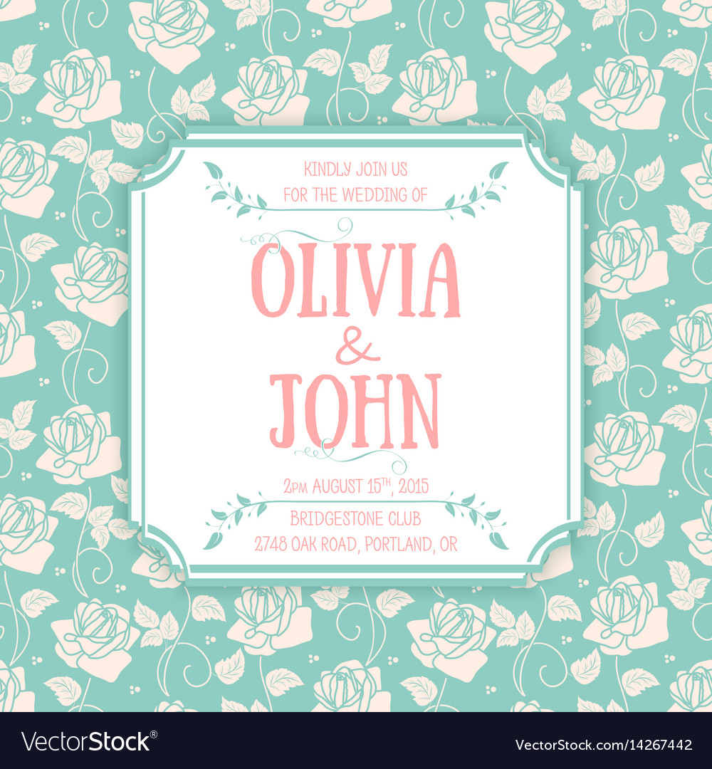 Wedding invitation card