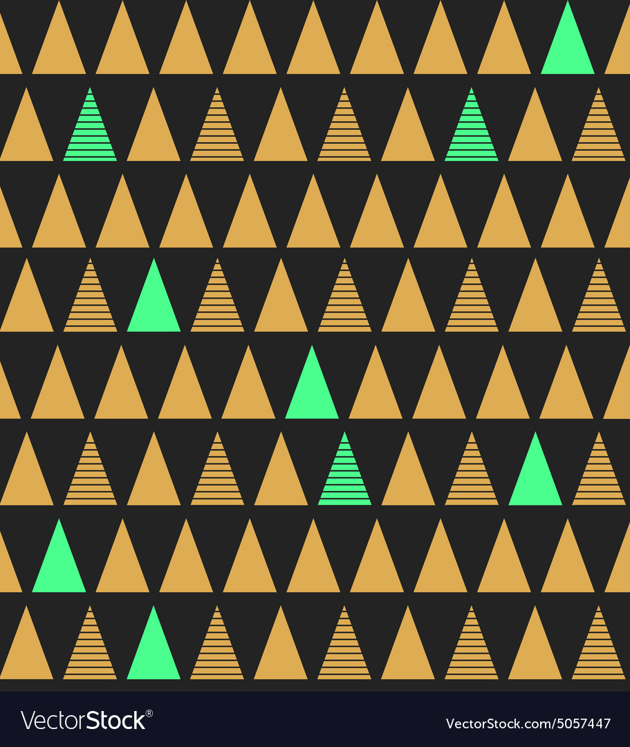 Abstract seamless pattern with triangles in bright