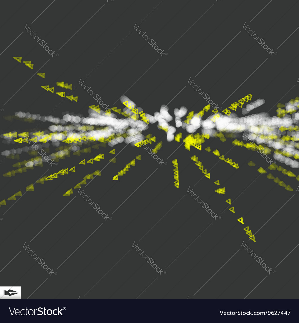 Array dynamisch emittierte Partikel Bewegungseffekt vector image Array dynamisch emittierte Partikel Bewegungseffekt