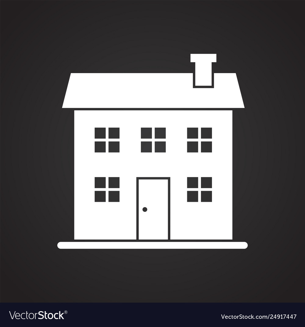 Building icon on background for graphic and web