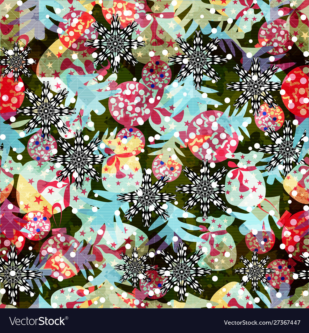 Colored retro abstract pattern in a geometric