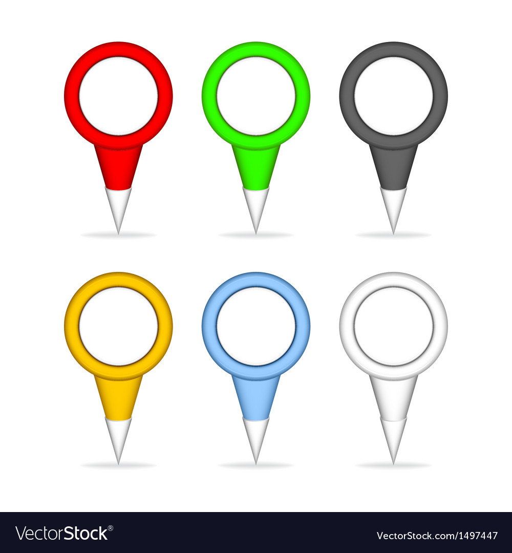 Colorful pointers for the map