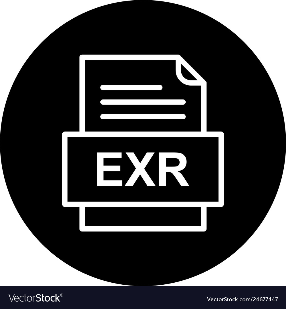 Exr file document icon
