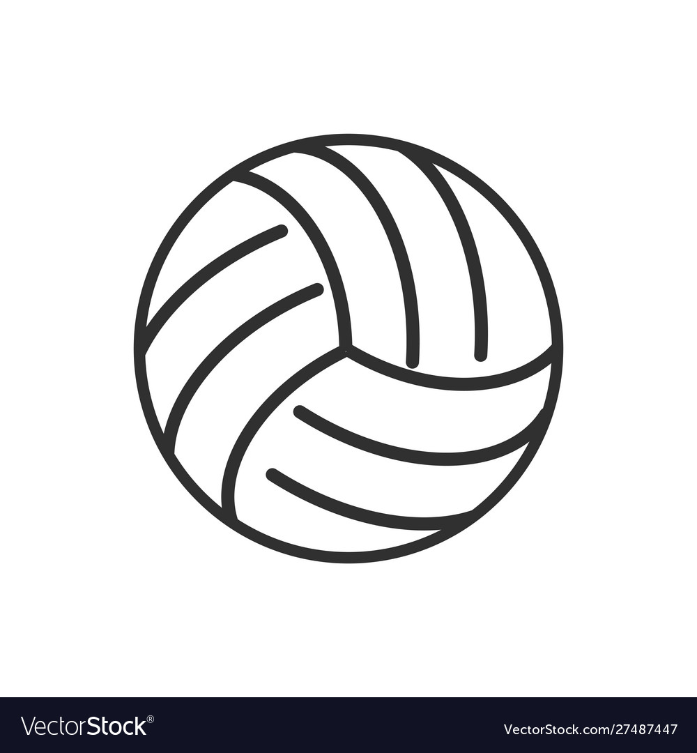 Isolated ball volleyball flat design