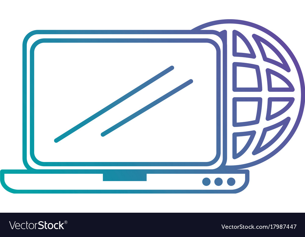 Laptop computer with planet