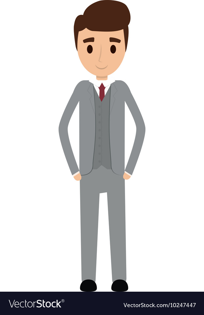 Man male avatar suit person icon Royalty Free Vector Image