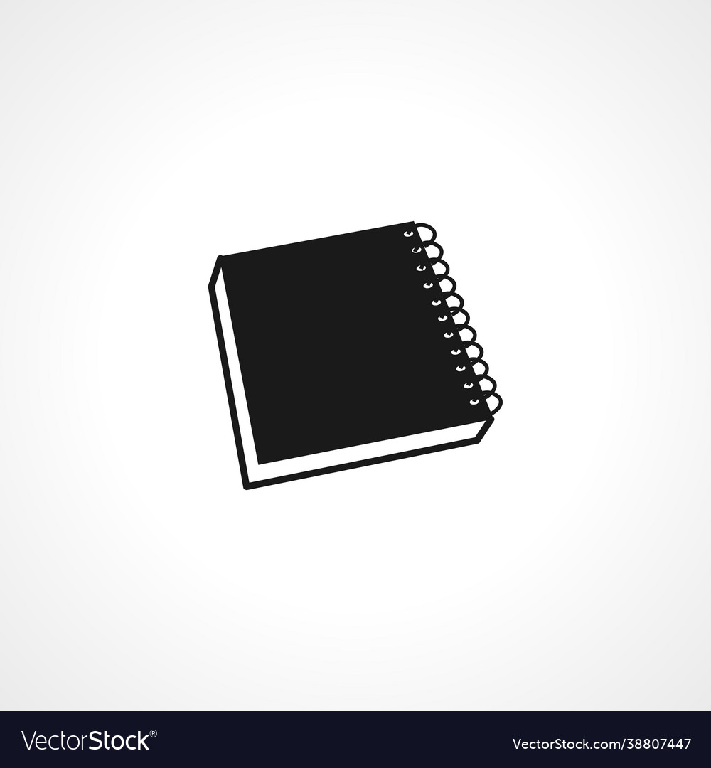 Notebook icon simple vector image Notebook icon simple