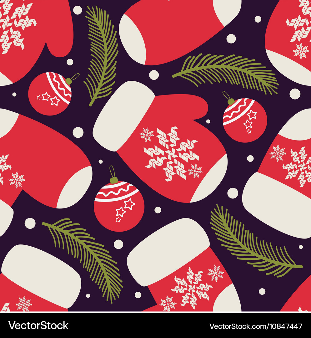 Seamless christmas pattern Royalty Free Vector Image