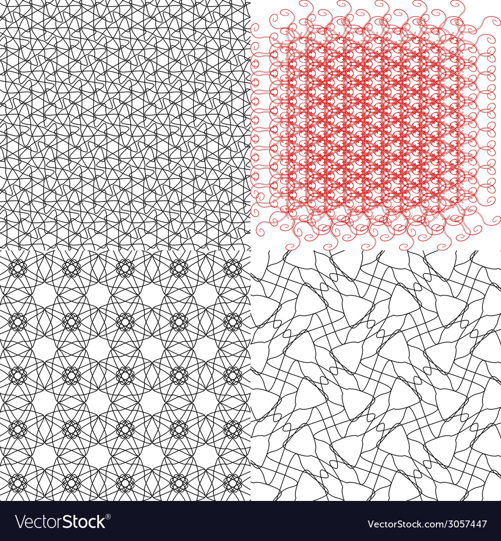 Set of pattern modern stylish texture repeating
