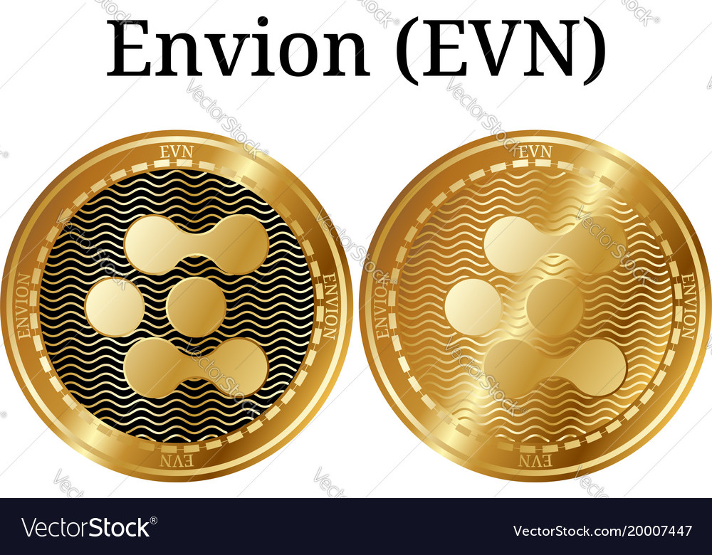 Set of physical golden coin envion evn