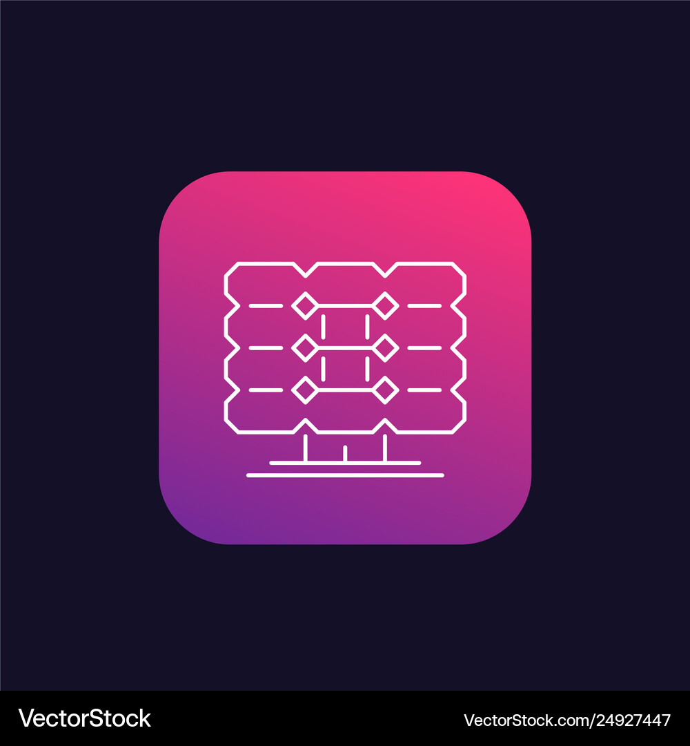Solar panel line icon Royalty Free Vector Image