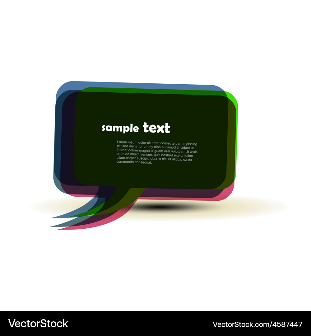 Speech bubble Royalty Free Vector Image - VectorStock