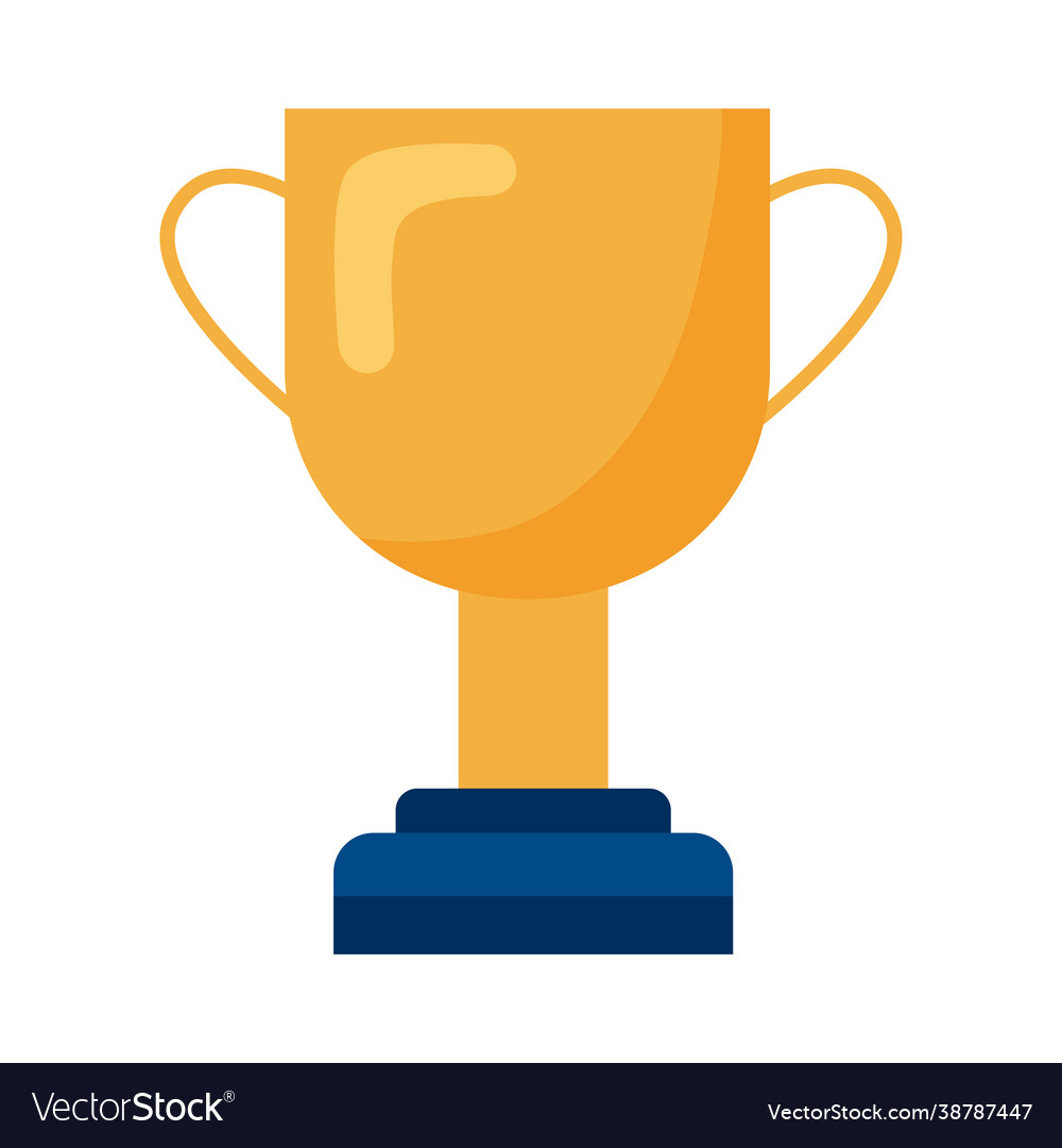 Trophy cup award Royalty Free Vector Image - VectorStock