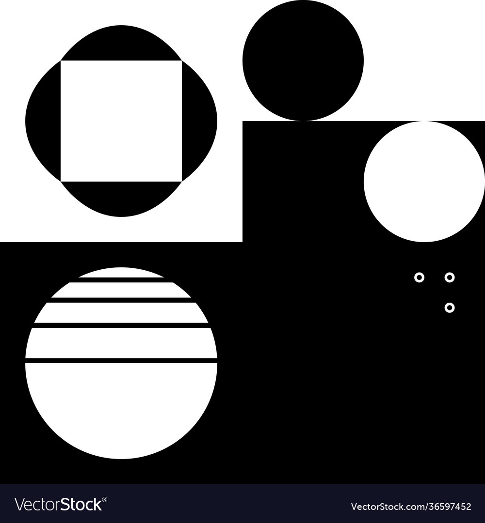 Black and white abstract pattern design