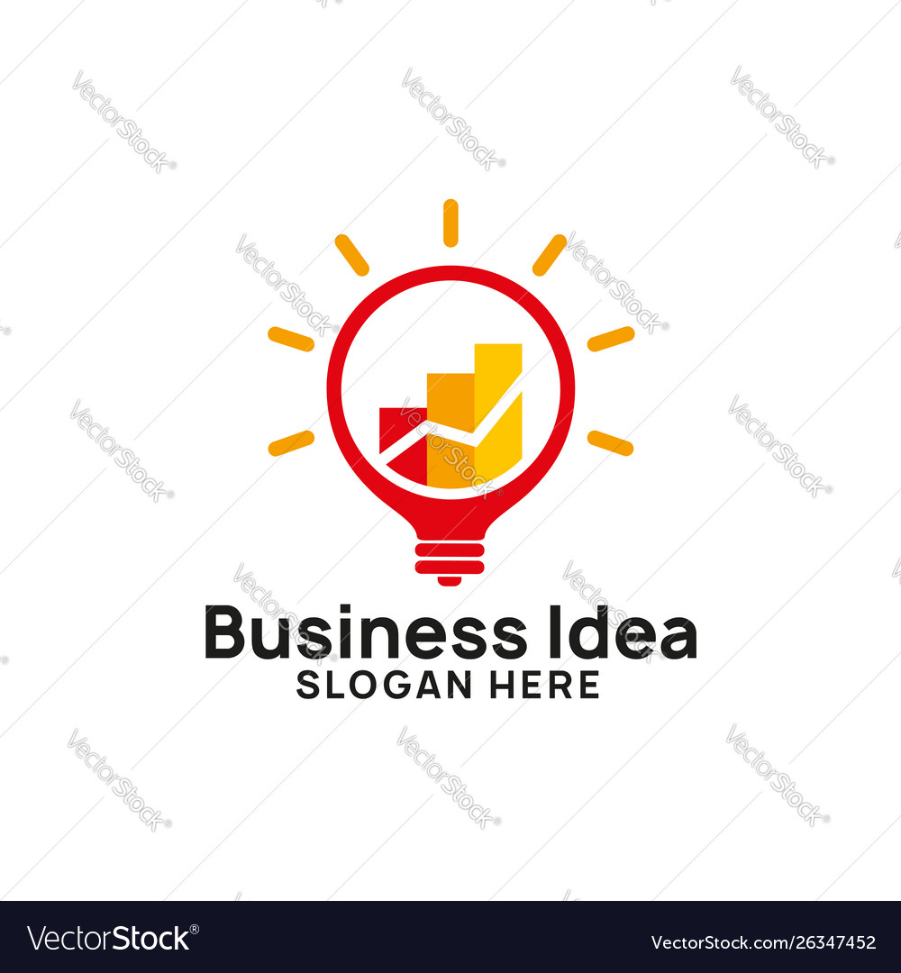 Business creative idea logo design template Vector Image