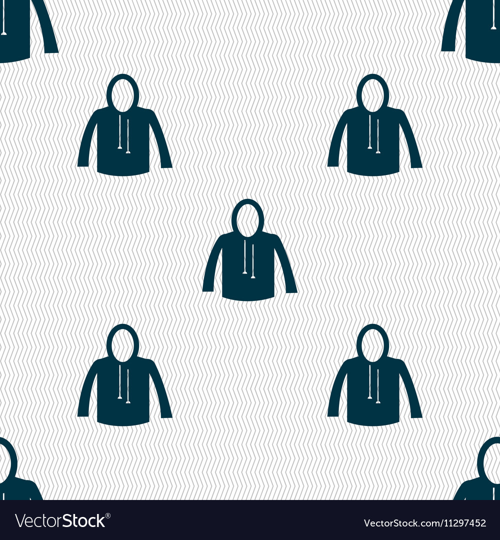 Casual jacket icon sign seamless pattern Vector Image