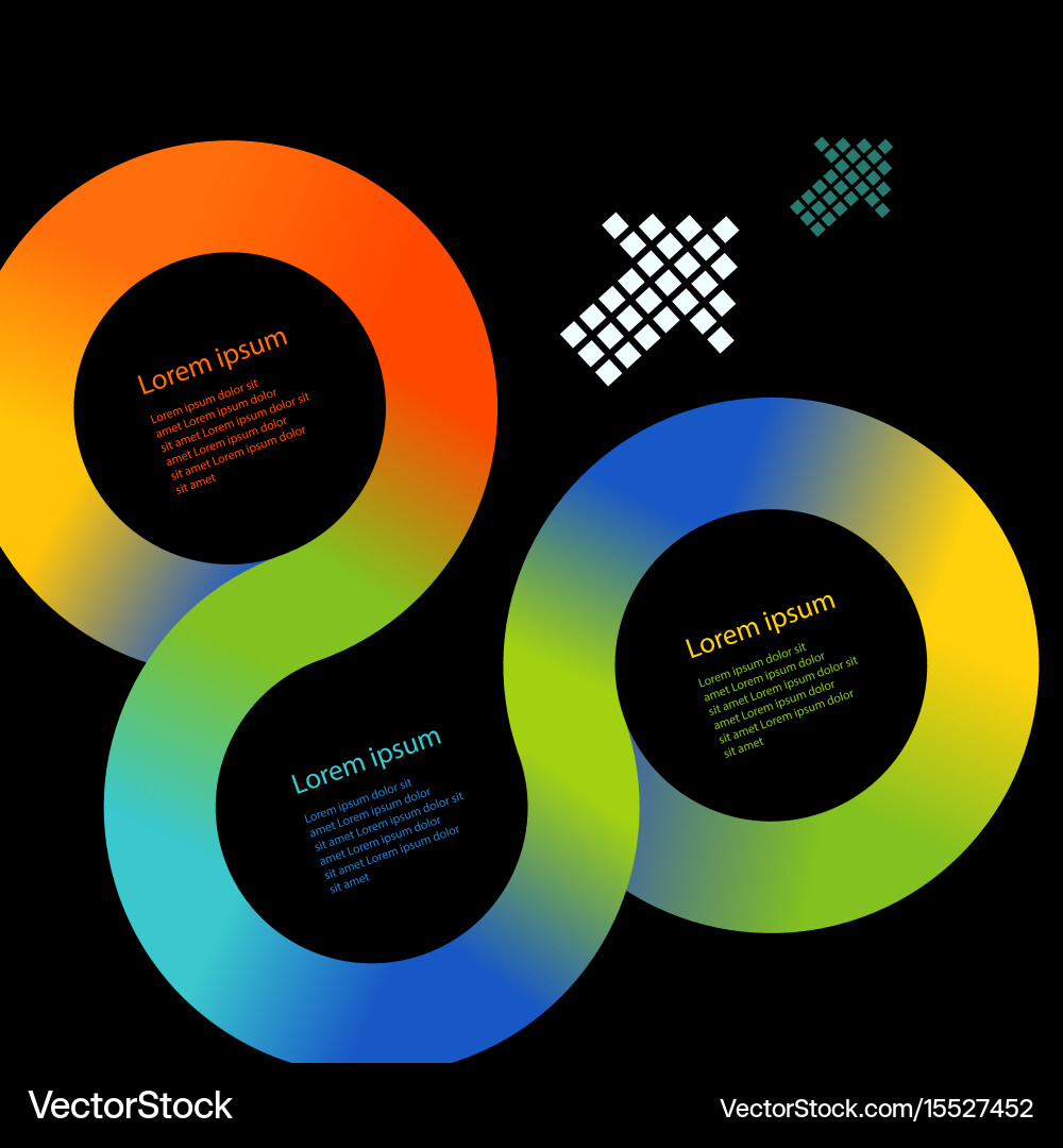 Circle infographic template Royalty Free Vector Image