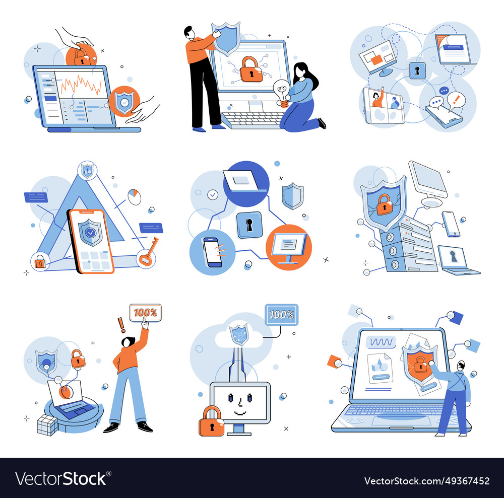 Database security software plays vital role vector image Database security software plays vital role