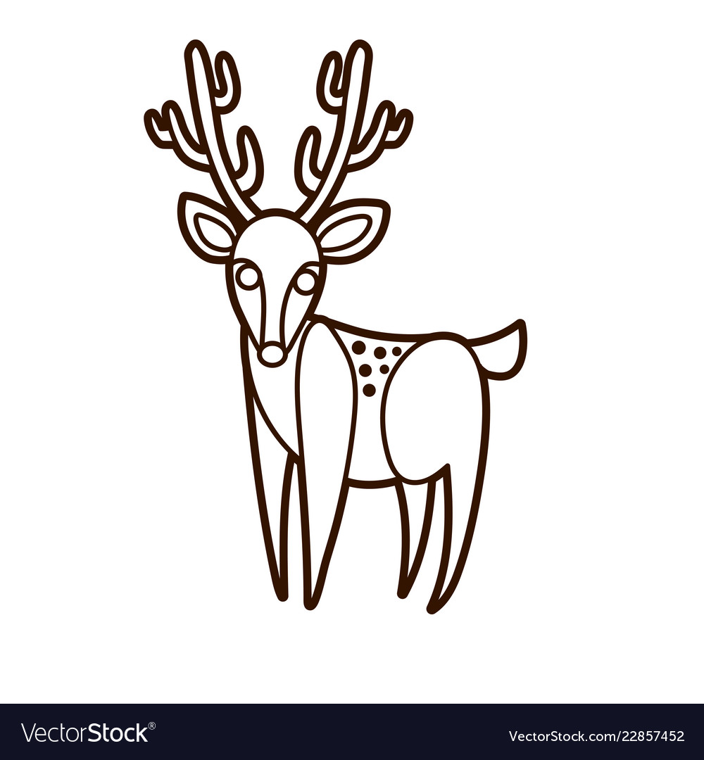 Deer cartoon graphic