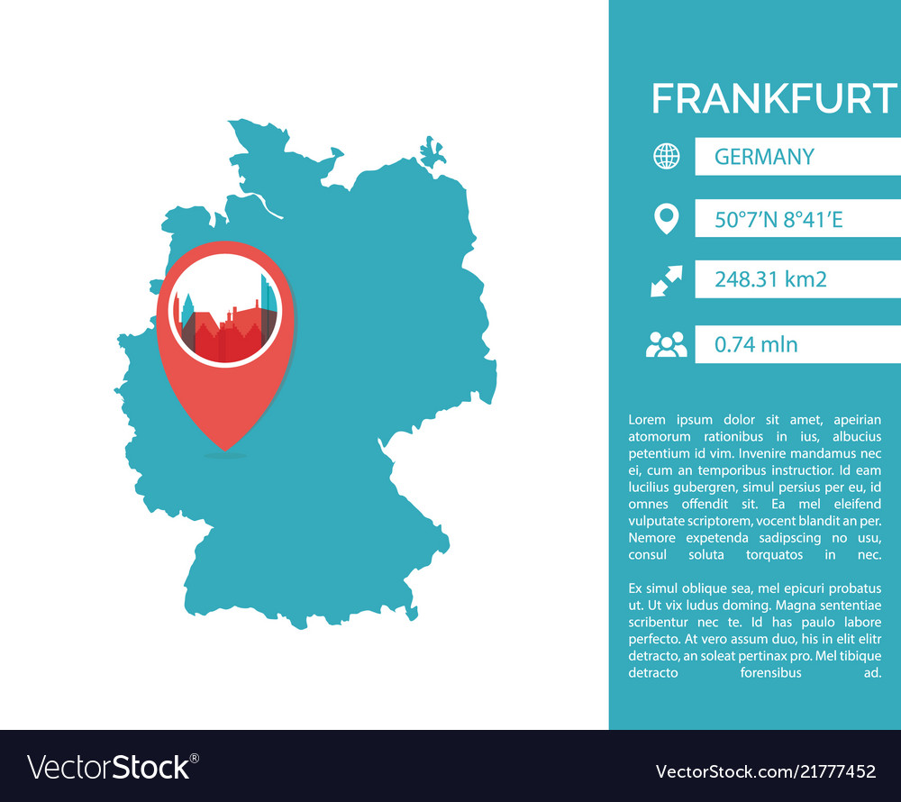 Frankfurt map infographic