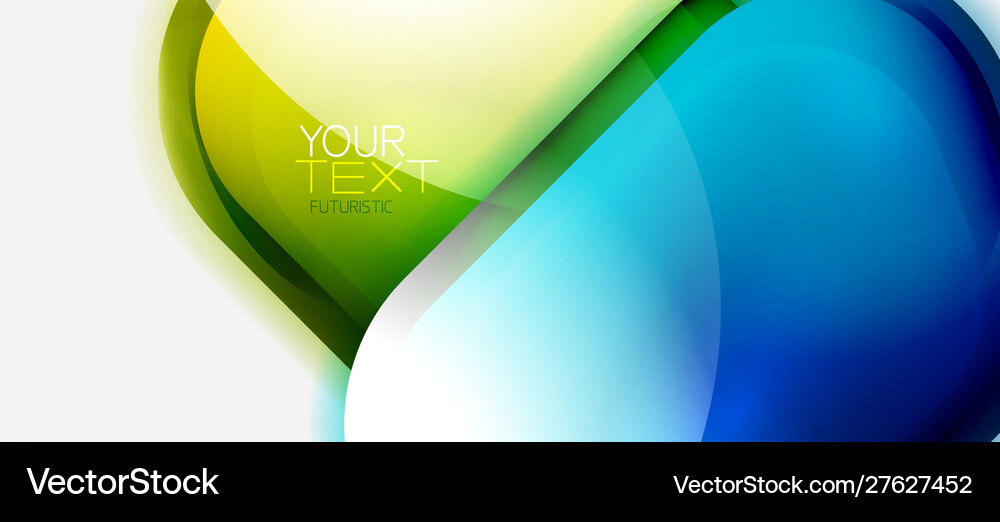 Glass bubble shiny shapes abstract background Vector Image