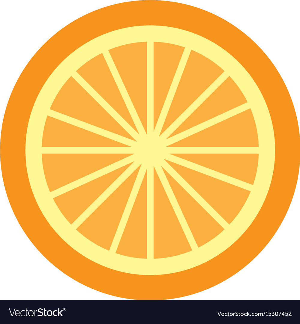 Orange tropical and exotic fruit Royalty Free Vector Image