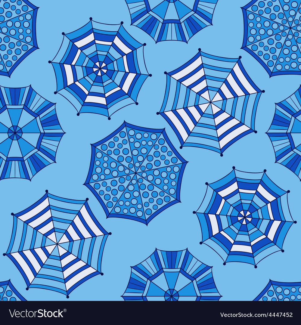 Seamless pattern with umbrellas