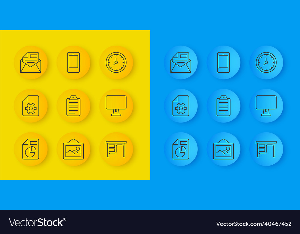 Zeilendokument mit Diagrammeinstellungen festlegen vector image Zeilendokument mit Diagrammeinstellungen festlegen