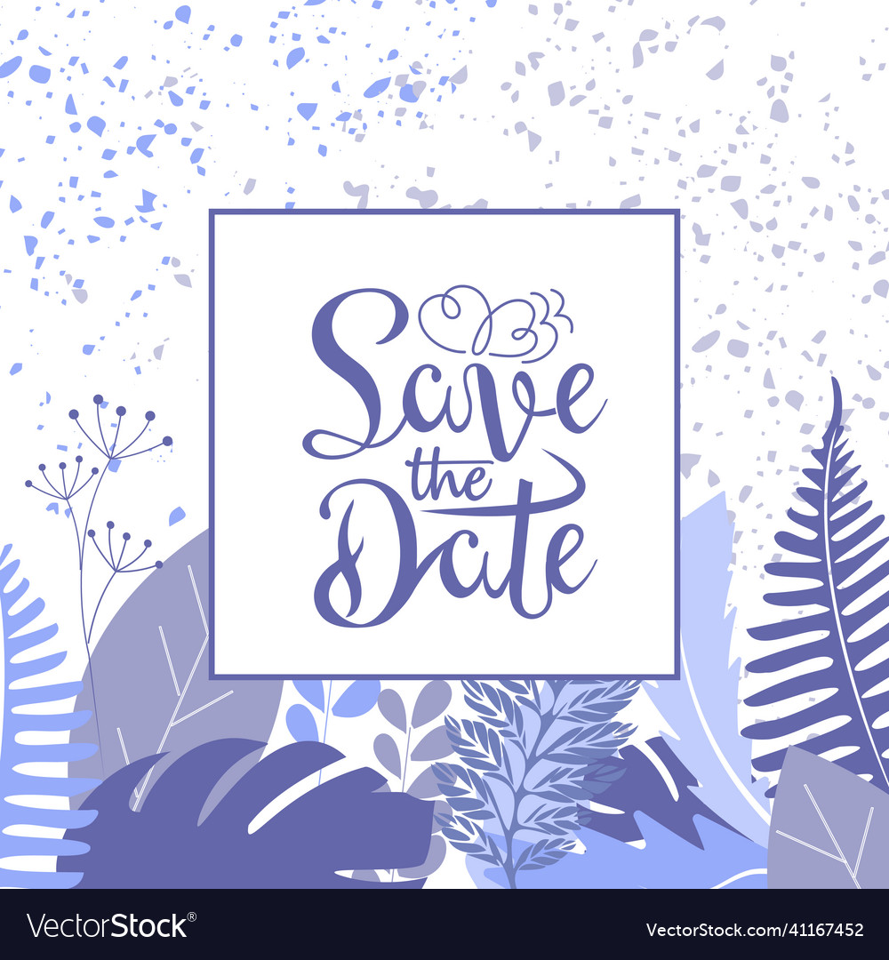 Template with an invitation frame vector image Template with an invitation frame